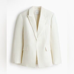 H&M STUDIO COLLECTION SPRING 2026
WHITE LINEN-BLEND BLAZER SIZE S
